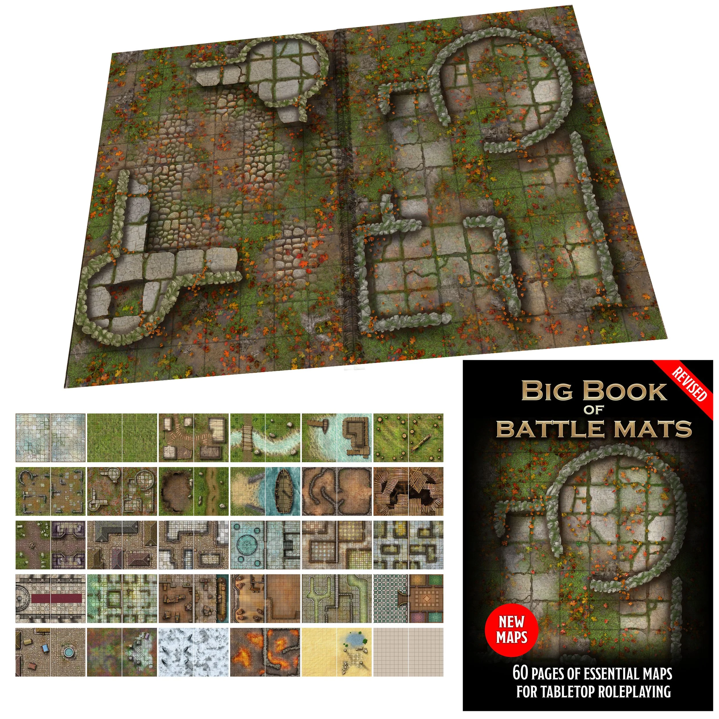 Big Book of Battle Mats Revised 12x9 inches