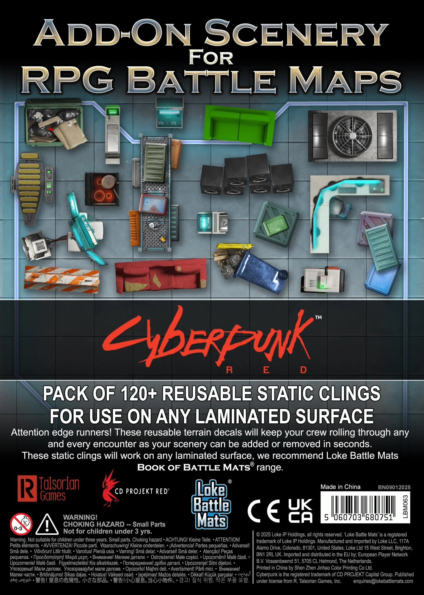 Add on Scenery for Cyberpunk RED Battle Maps