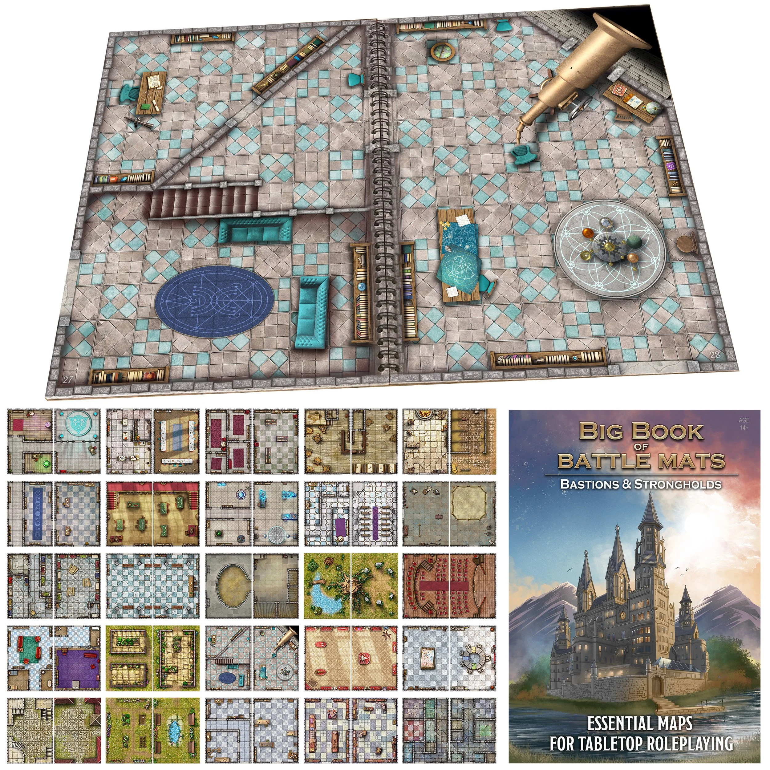 Big Book of Battle Mats - Bastions & Strongholds 12x9