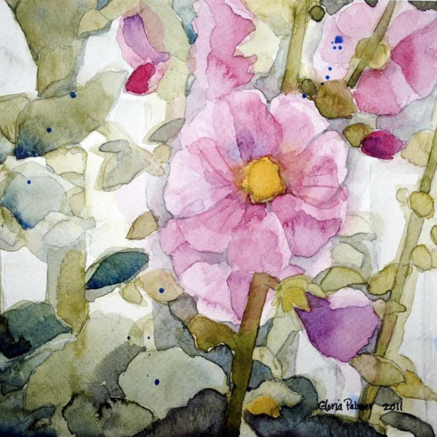 Hollyhocks