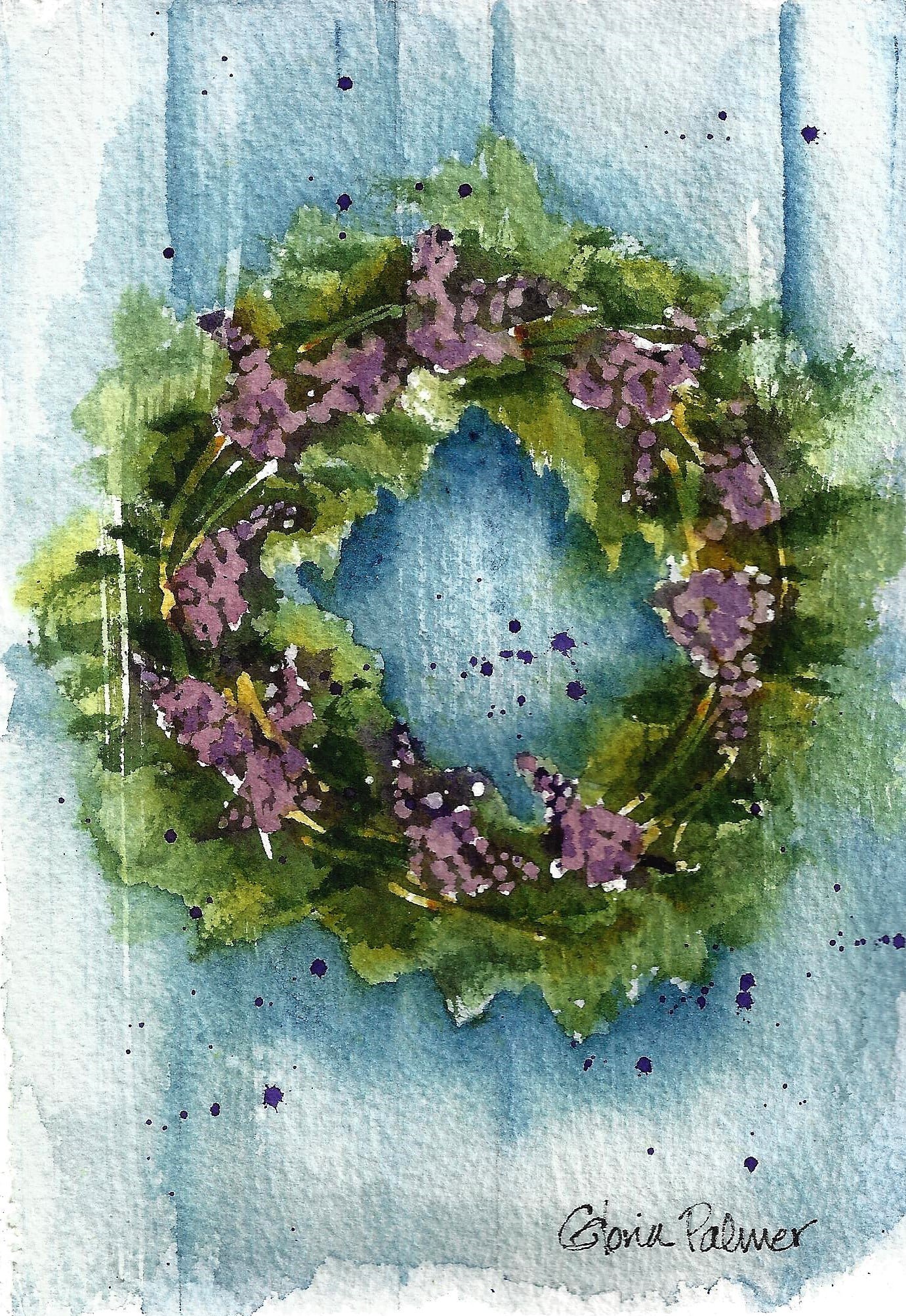 Lavender Wreath