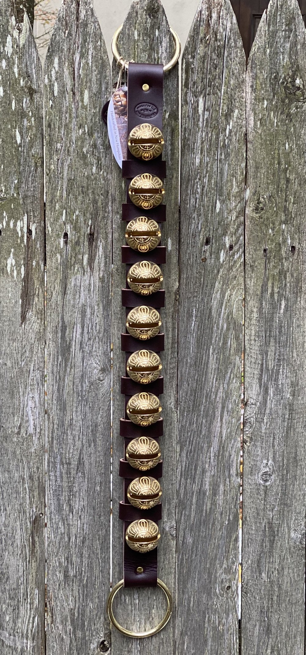 Authentic, solid brass, sleigh bells from Santa's Sleigh Bells