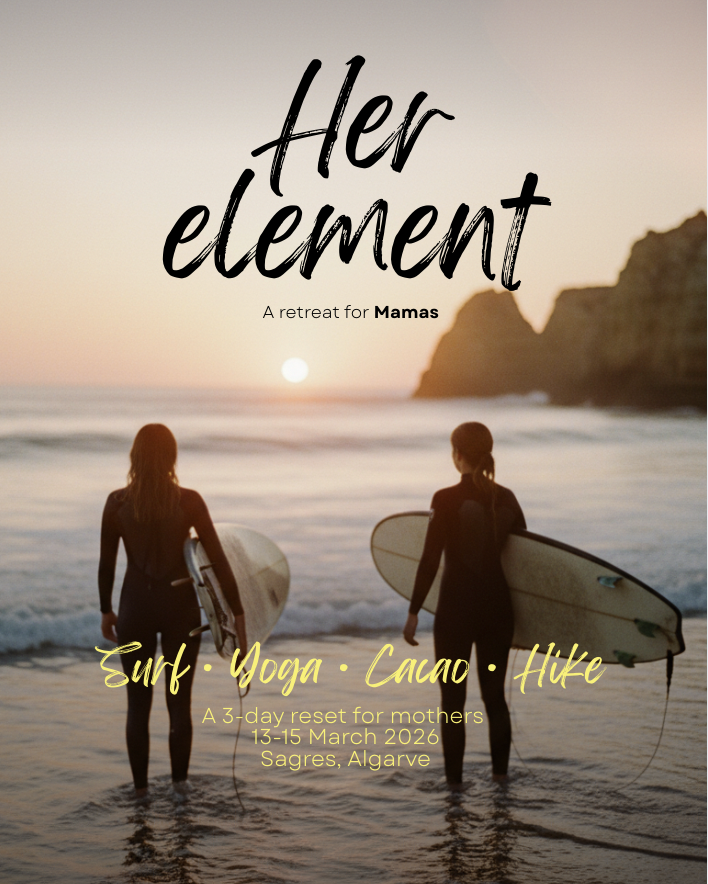 HER ELEMENT A 3-day retreat for Mothers: Surf, Yoga, Cacao &amp; Hike!