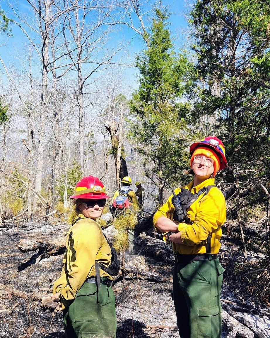 Rounding out this season's fire rotations with the Mark Twain National Forest, Team Purple spent 10 days assisting the forest with glade restoration/cedar clearing and wildfire standby/patrol🔥🌲😻