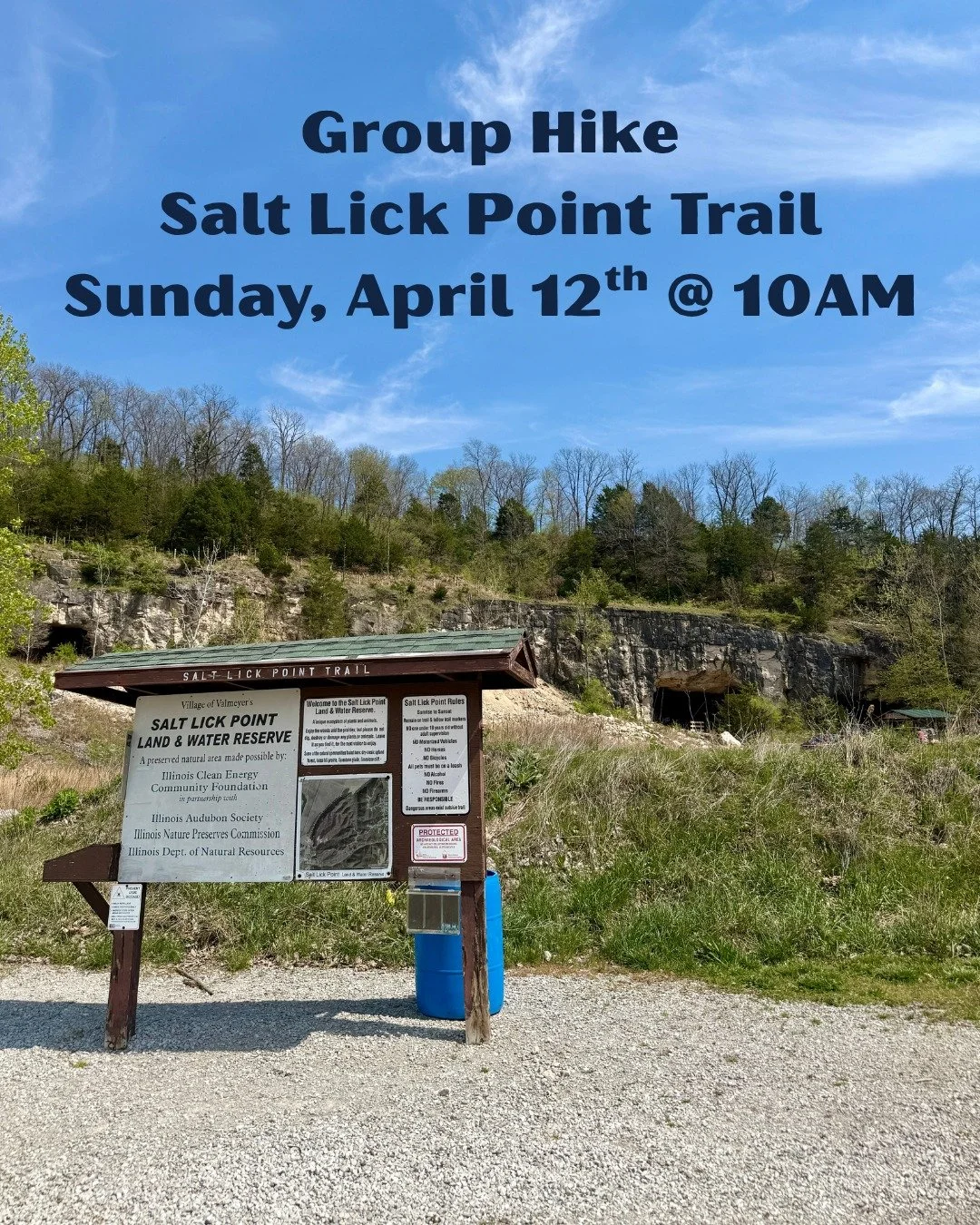 Group hike alert! 🥾
Join us this Sunday at Salt Lick Point Trail in Valmeyer, IL for a ~2 mile moderate hike at one of our corps project sites. Link in bio to sign up! All are welcome.