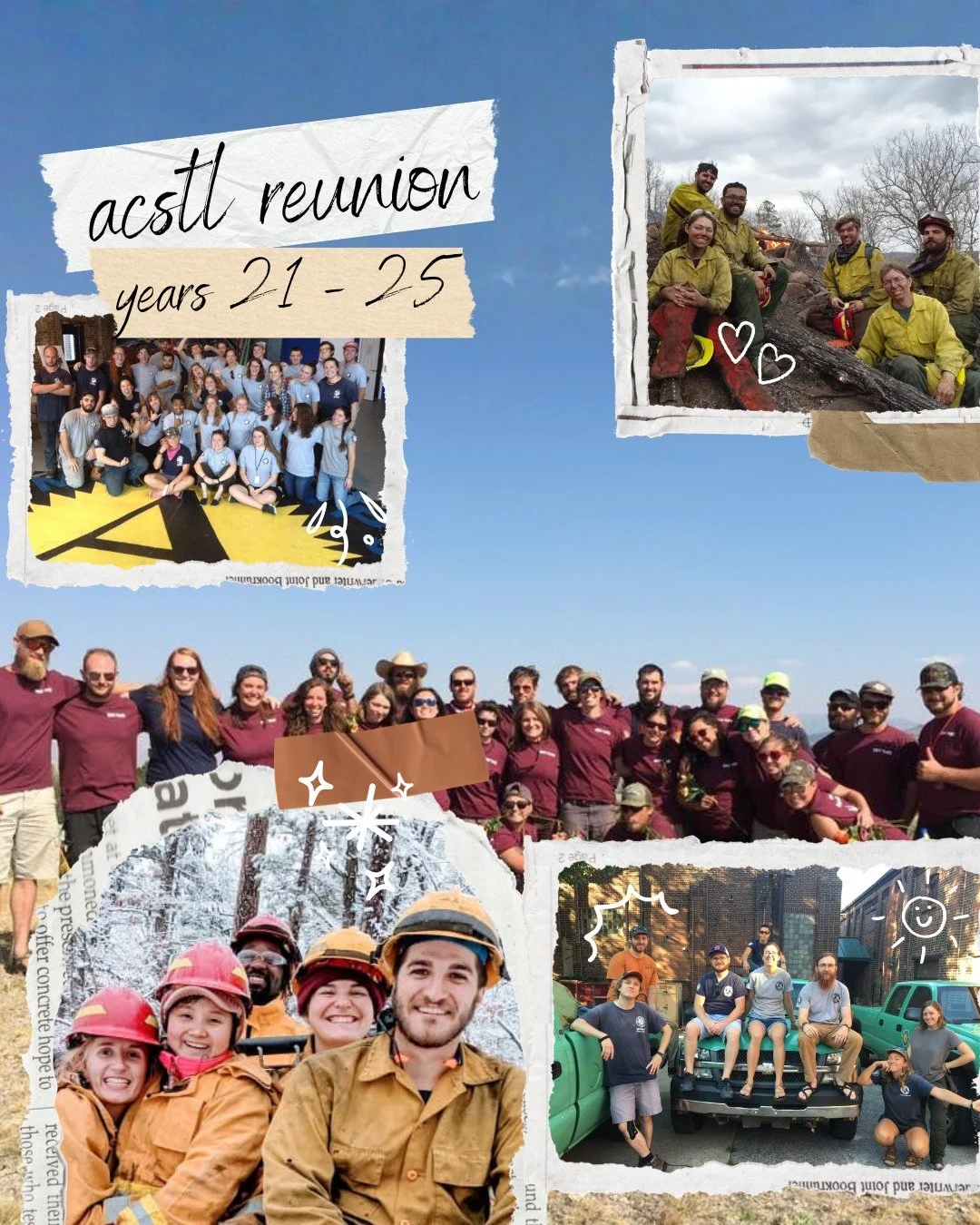 You're Invited! 
ACSTL Virtual Reunion 
Program Years 21 - 25 (2014 -2019)
Wednesday, May 20th 6:00PM CST via Zoom
Click here to register: https://us06web.zoom.us/meeting/register/c3IM0nXqSbColxTkfTjAxQ#/registration

Other alums can join the followi