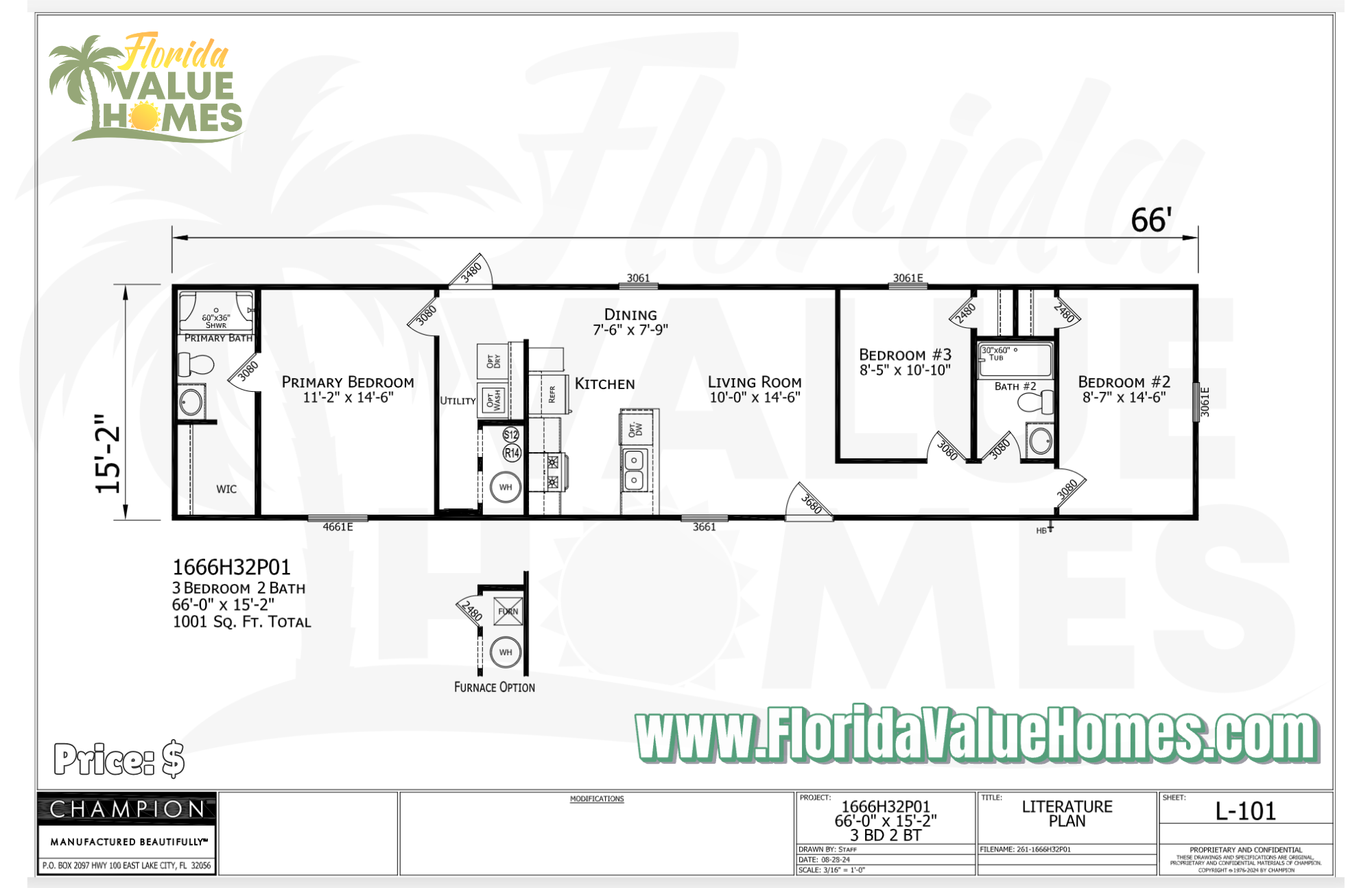 Prime 16 x 66 3B/2BA