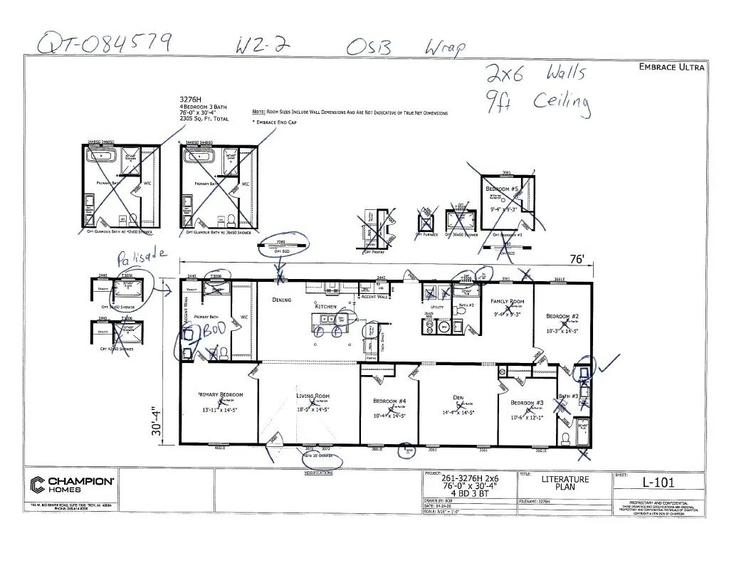 Prime 32 x 76 4 bed 2 bath w/den