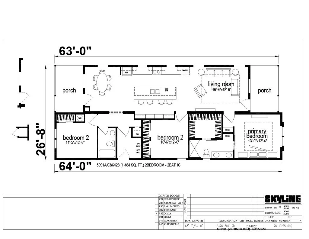28x64 3B:2BA w: 2 Porches (1,484 Sq Ft) 5091A:5090A.jpg