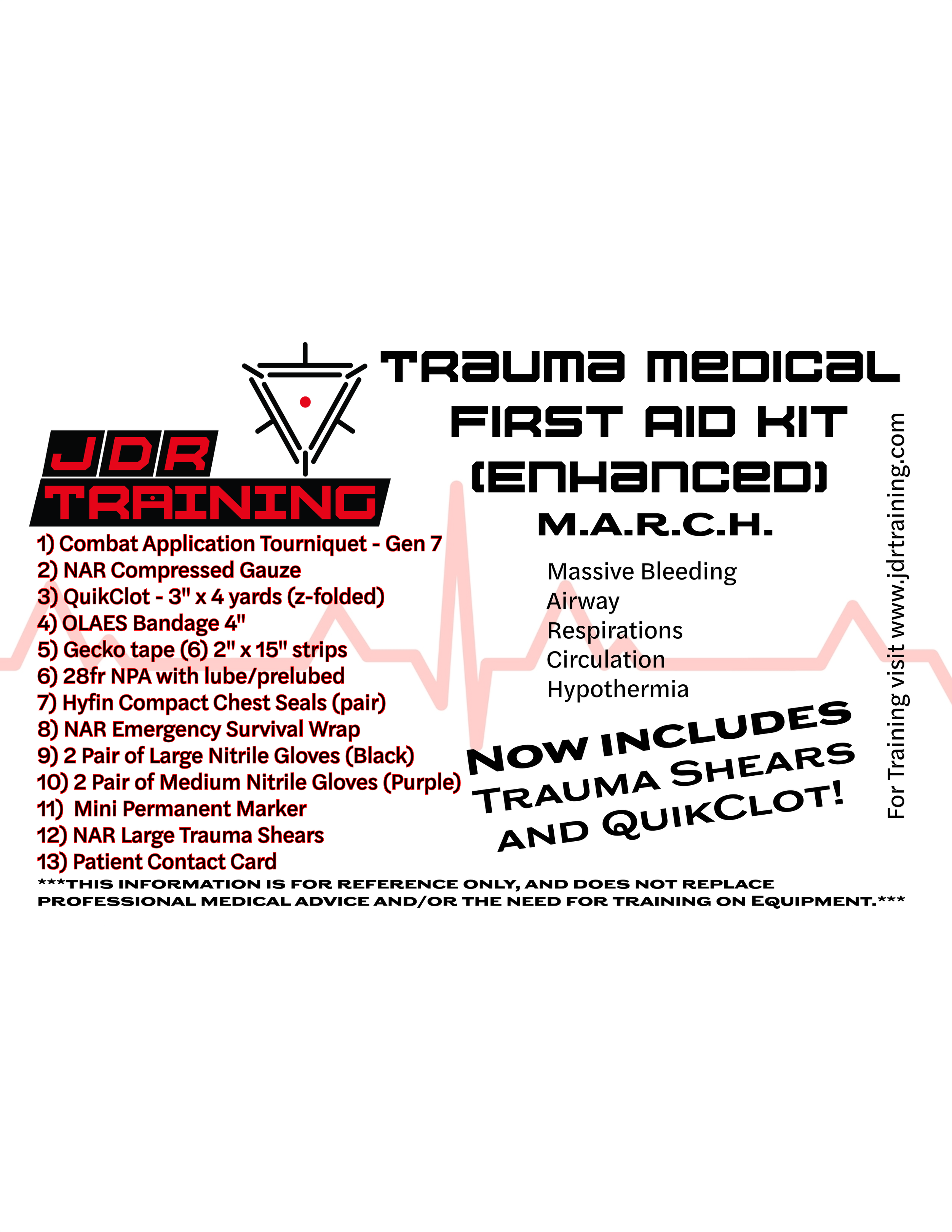 Trauma Medical Kit (Enhanced) now with QuikClot & Shears