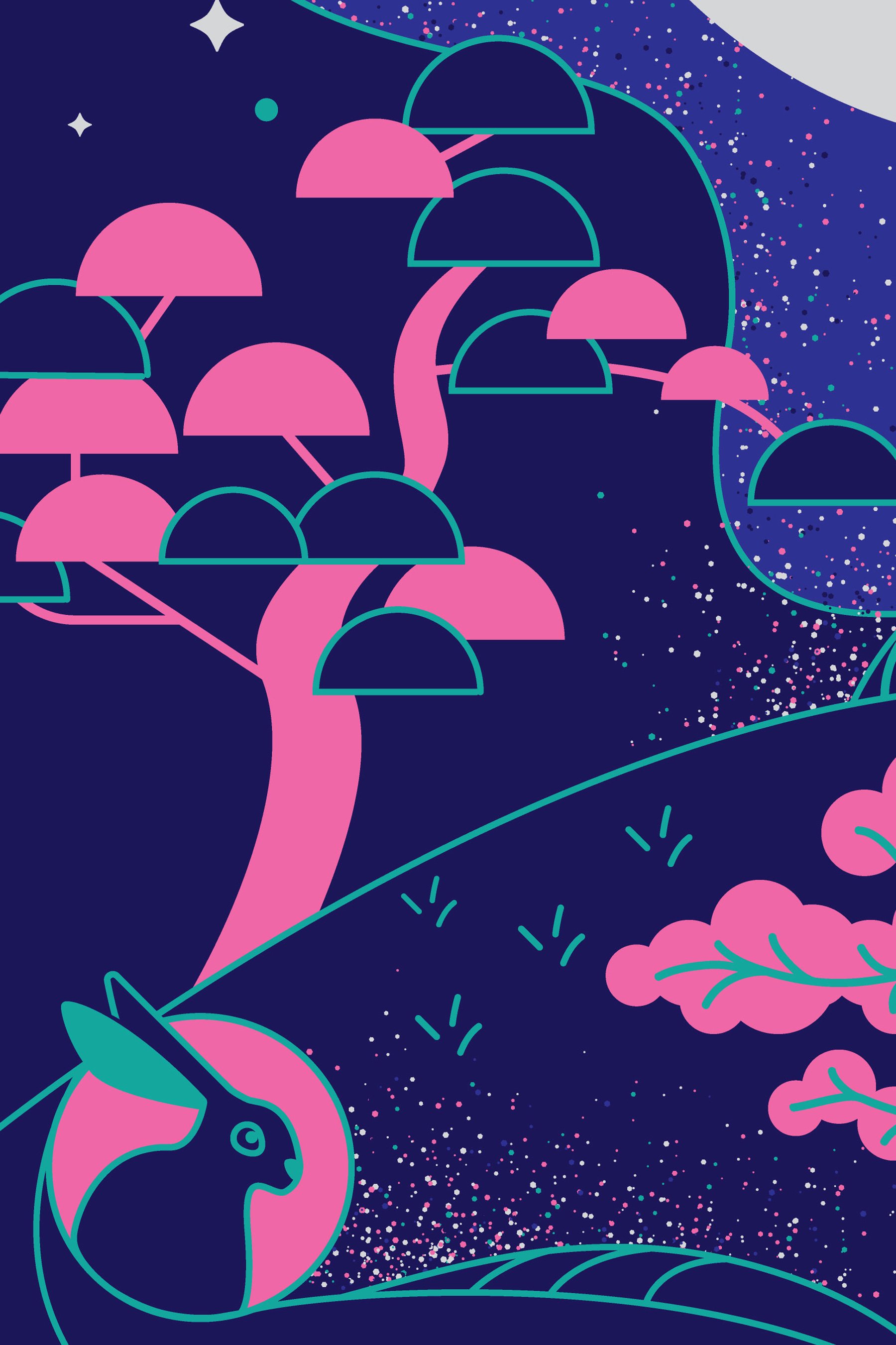 Shoot for the Moon Limited Edition Print designed by Chiara Aliotta. Limited Edition Print.