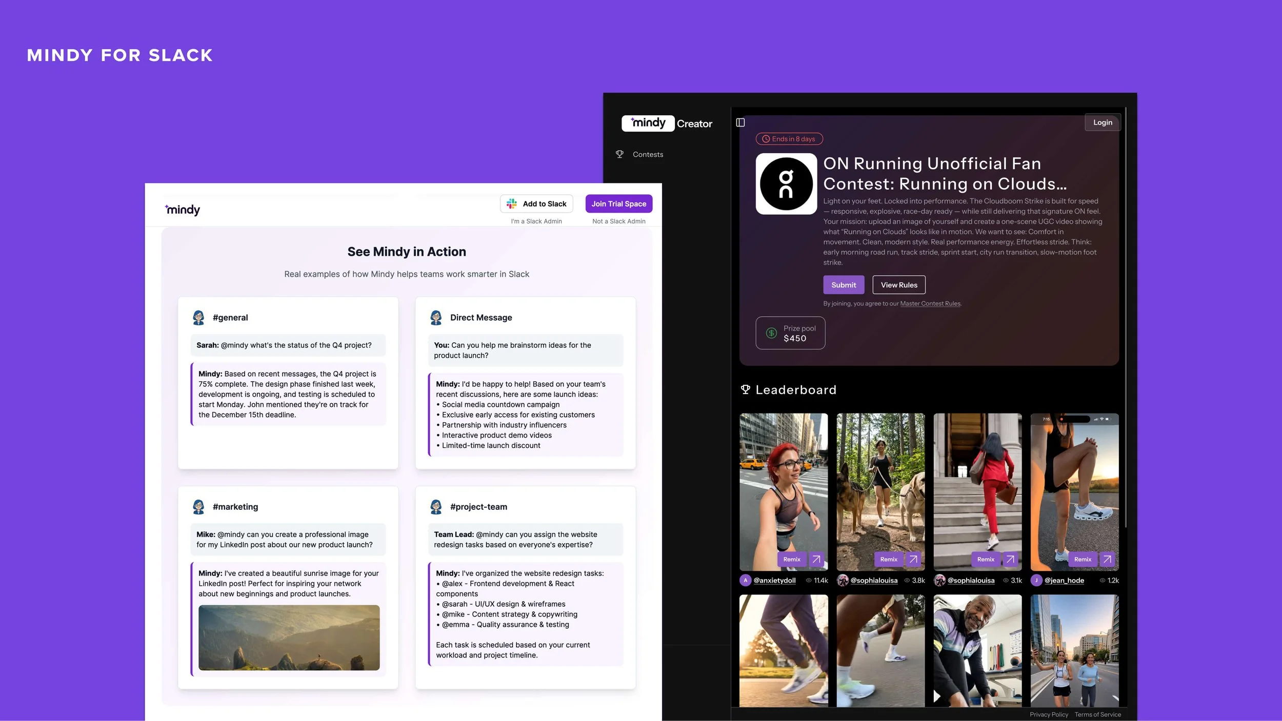 Mindy for Slack. From productivity assistant to AI image generator: Mindy reflects the industry’s rush towards creative AI features (not necessarily Slack’s original collaboration narrative).