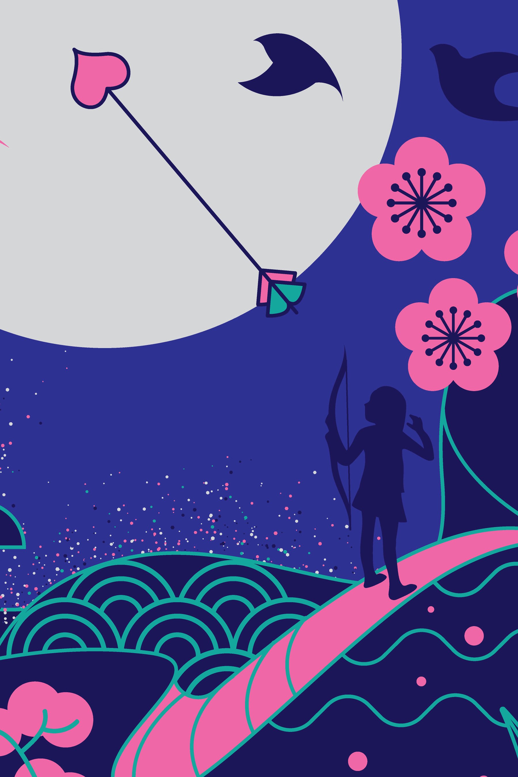 Shoot for the Moon Limited Edition Print designed by Chiara Aliotta. Limited Edition Print.