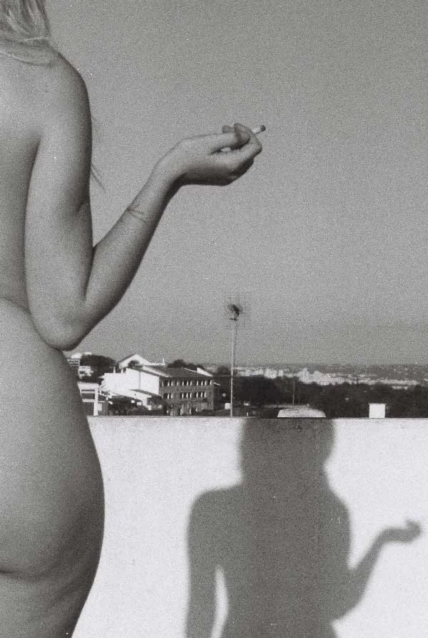 A grainy black and white fine art photograph by photographer Marina Detsch, featured by Until Sunday Studio's Creative Exchange.