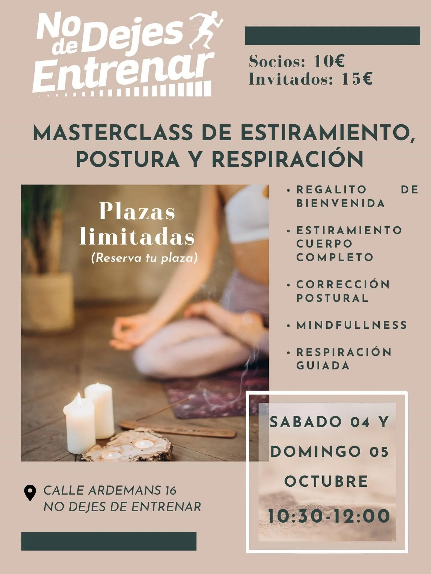 Hola mis chiquis guerreros 😇 a petici&oacute;n del p&uacute;blico hemos puesto dos fechas en vez de una ya que la &uacute;ltima masterclass estuvo genial 🥰🥰🥰 los d&iacute;as s&aacute;bado 04 y domingo 05 de octubre reserva tu plaza o invita a alg