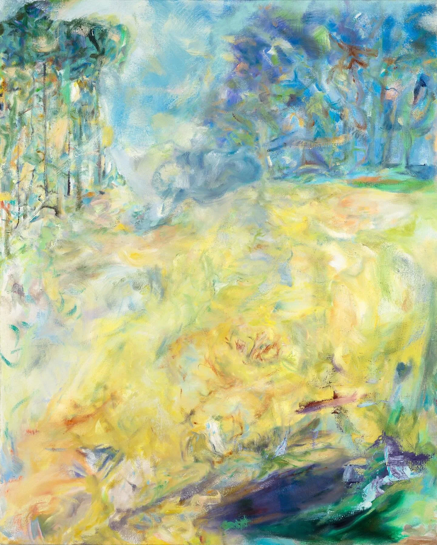 We continue our highlight reel of BAMart Inventory:

Ashley Garrett
Verge, 2023
Oil on canvas
40&rdquo; x 32&rdquo;

Verge, like many of Ashley&rsquo;s evocative abstract landscapes paintings channel nature and the movement of nature utilizing bold c