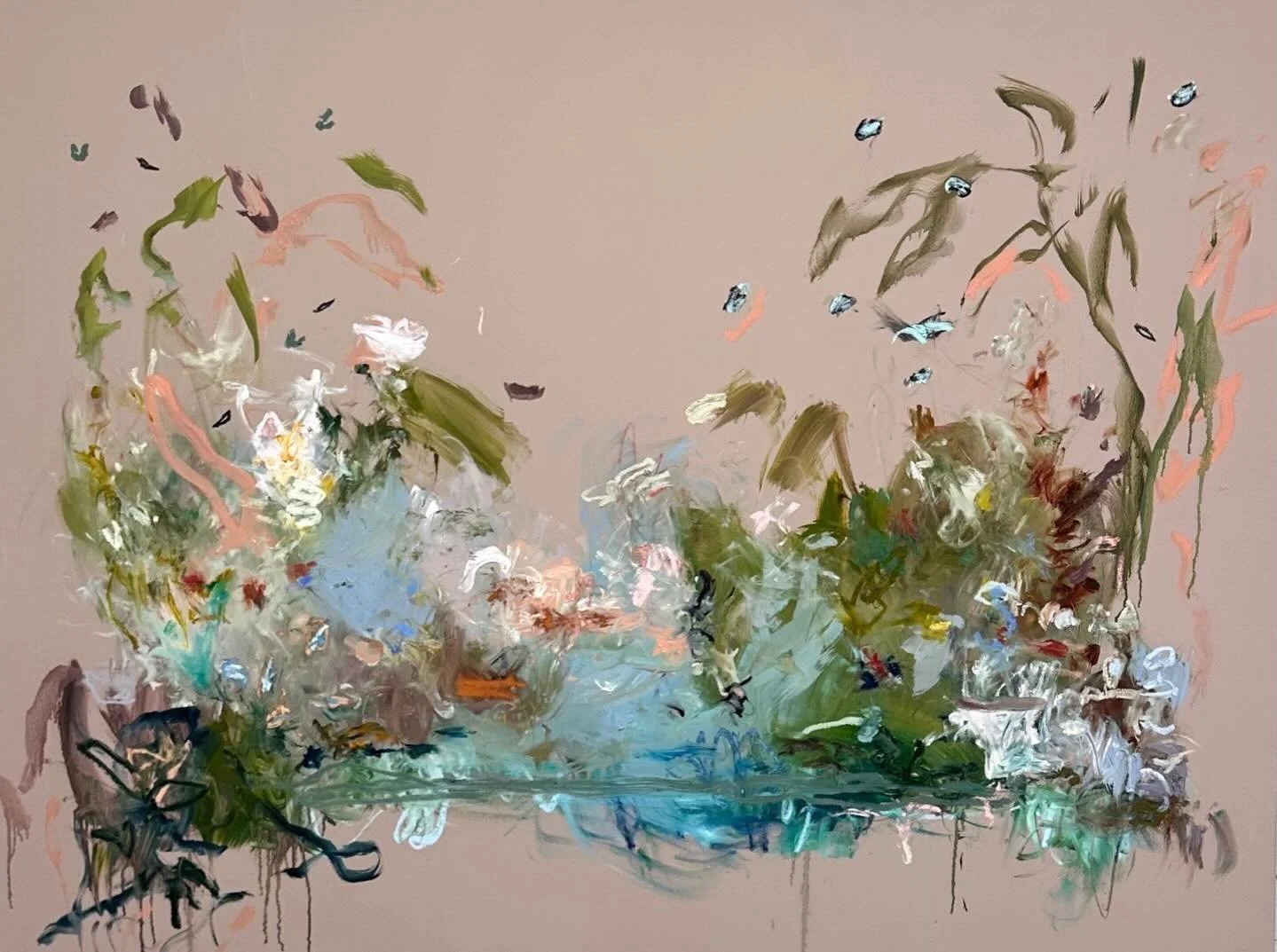 March Inventory Spotlight
AK Hardeman

A self-taught painter based in Birmingham, Alabama, AK Hardeman creates vibrant, floral-driven compositions that seem to fizz with layered color and movement. Her work balances spontaneity and structure&mdash;so