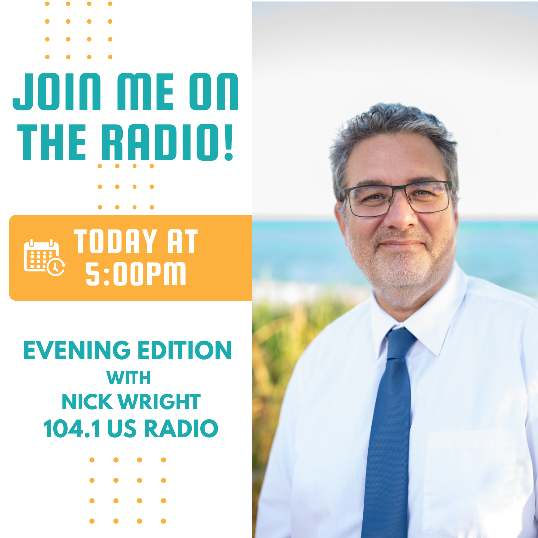 Join Sam on the Radio Today at 5:00 PM