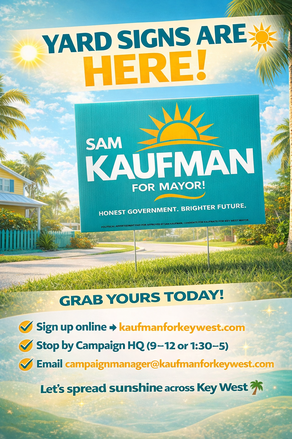 Yard Signs Are Here!