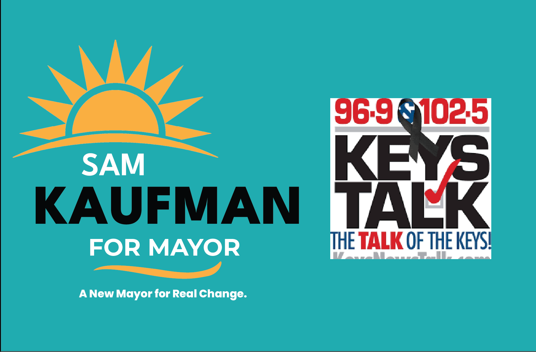 Sam Kaufman joined KeysTalk 96.9/102.5 FM 