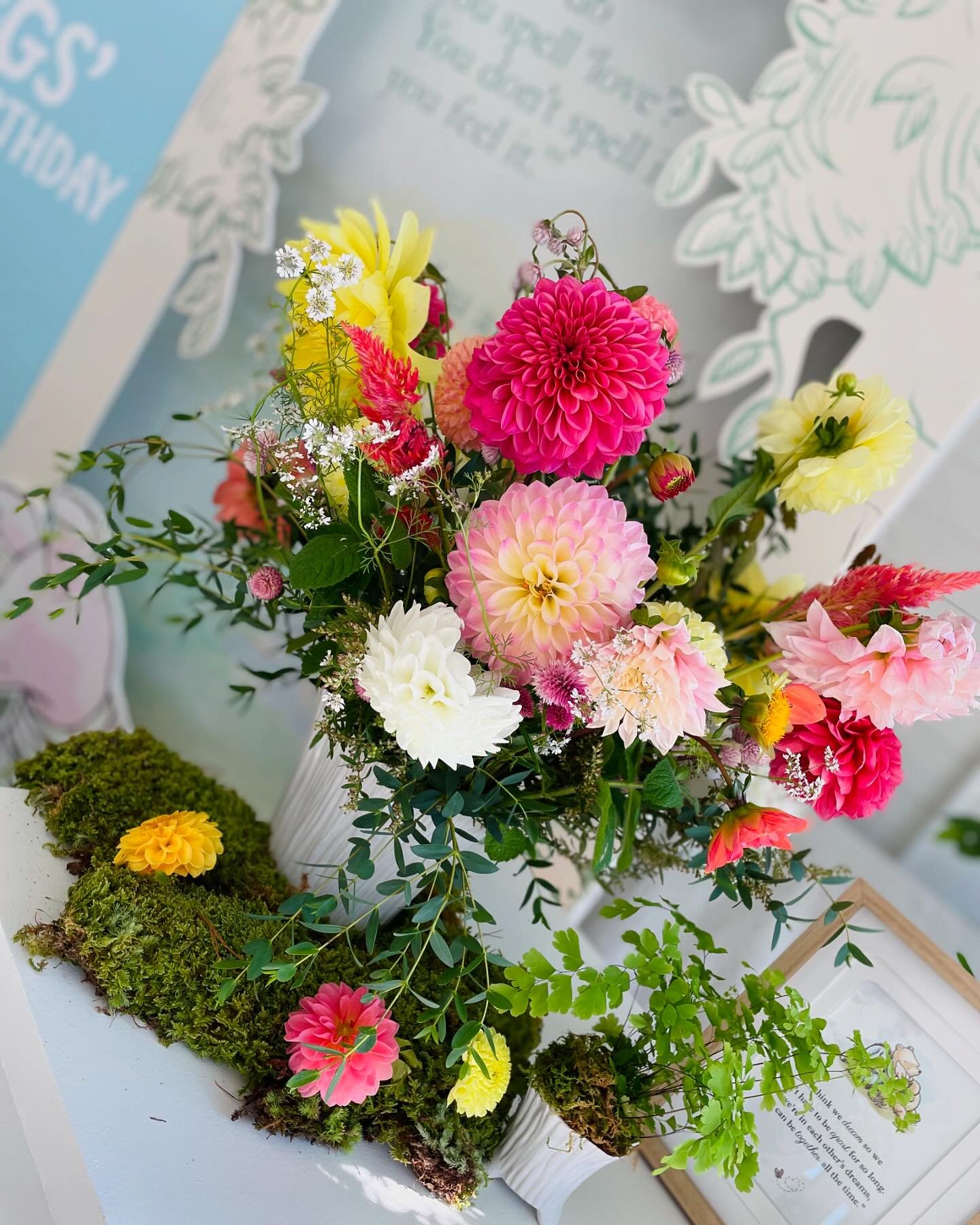 A walk in the Hundred Acre Wood - full of life and colour - just as you&rsquo;d imagine.  #longfieldfarmct #flowersfromthefarm #slowflowers #grownnotflown #flowerstagram #flowersofinstagram #dahlia #fallflowers #newcanaan #newcanaanmoms