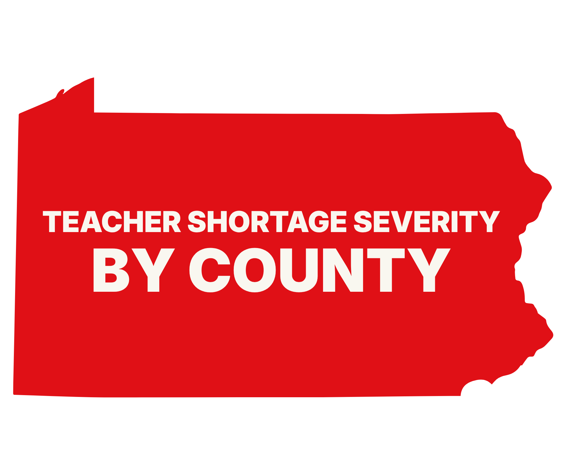 Teacher Shortage Severity by County