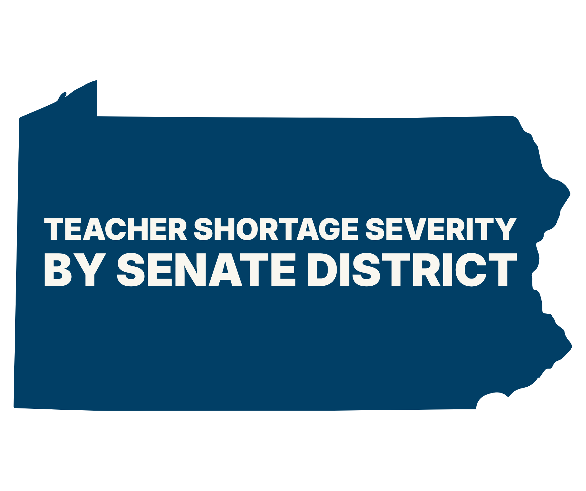 Teacher Shortage Severity by Senate District