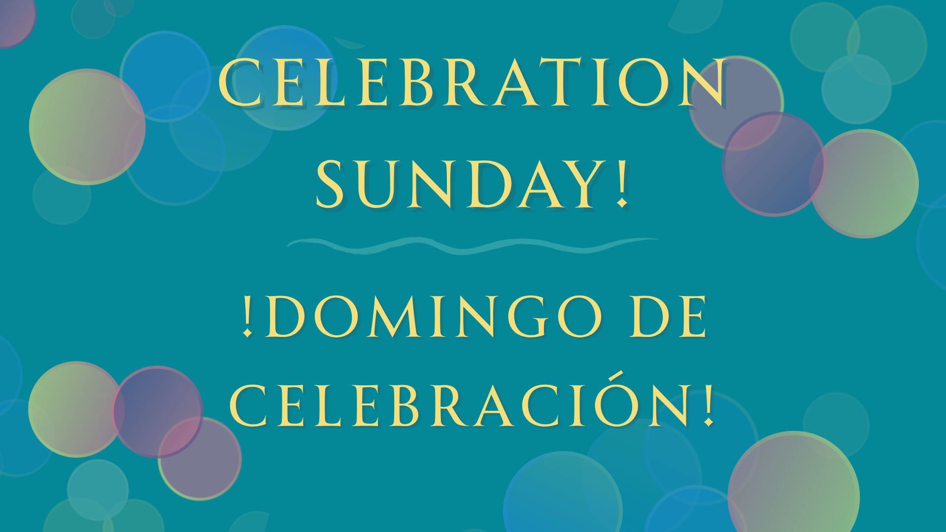 Celebration Sunday