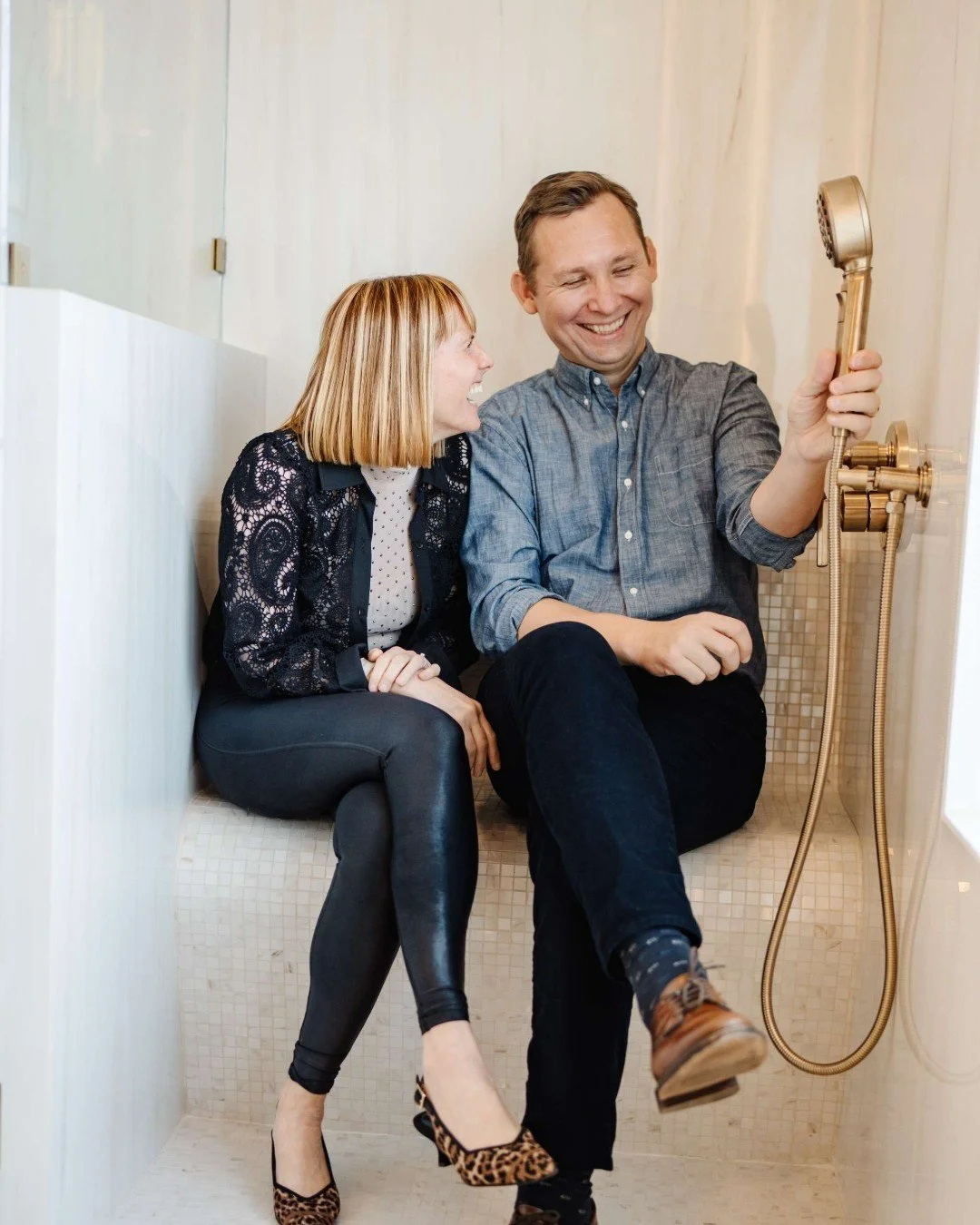 Just a little good, clean fun in an oversized shower 🚿😂

Designing homes is serious work &mdash; but the best results come from a team that knows how to keep things light, fun and moving forward.

Teamwork, trust, and a little bit of ridiculousness