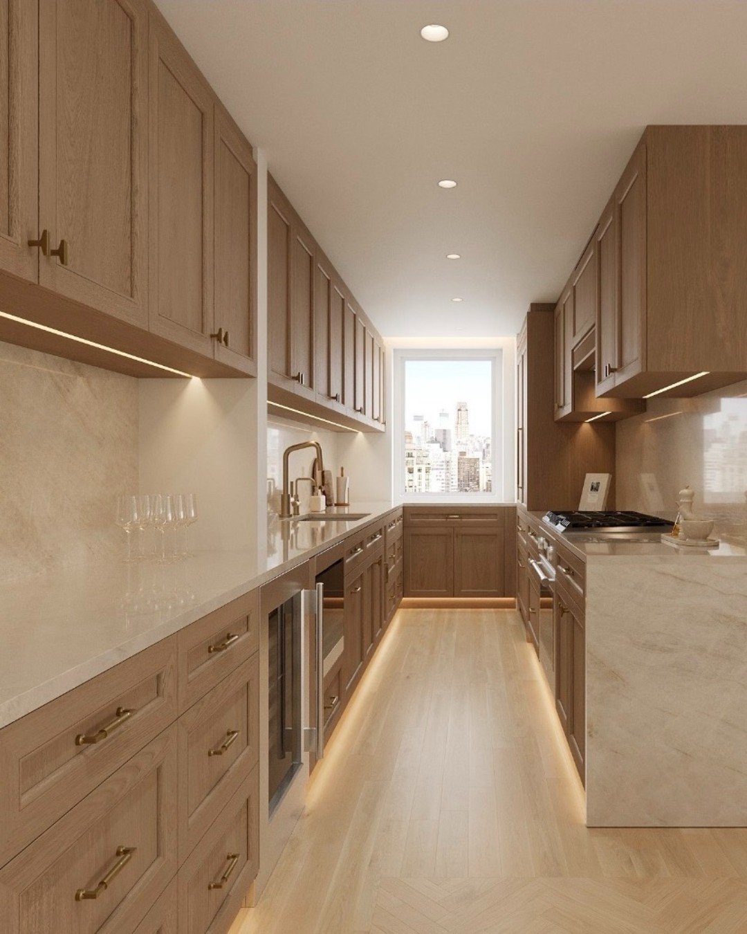 All-wood, but make it modern. 🤎✨

This kitchen rendering is a perfect example of how traditional materials can feel completely fresh when the details are done right. The key? Selecting the right wood tone&mdash;warm, balanced, and timeless&mdash;the