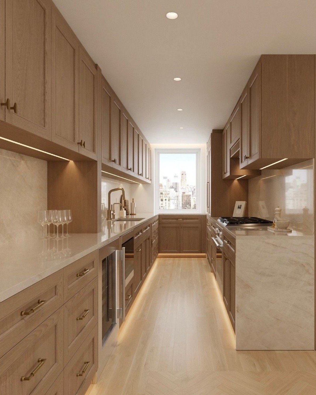 Alright design lovers&hellip; it&rsquo;s your turn 👀✨

Two renderings. Same kitchen. Same dreamy millwork. BUT one subtle shift completely changes the transition into the dining room. Look closely at the wall between the kitchen millwork and the din