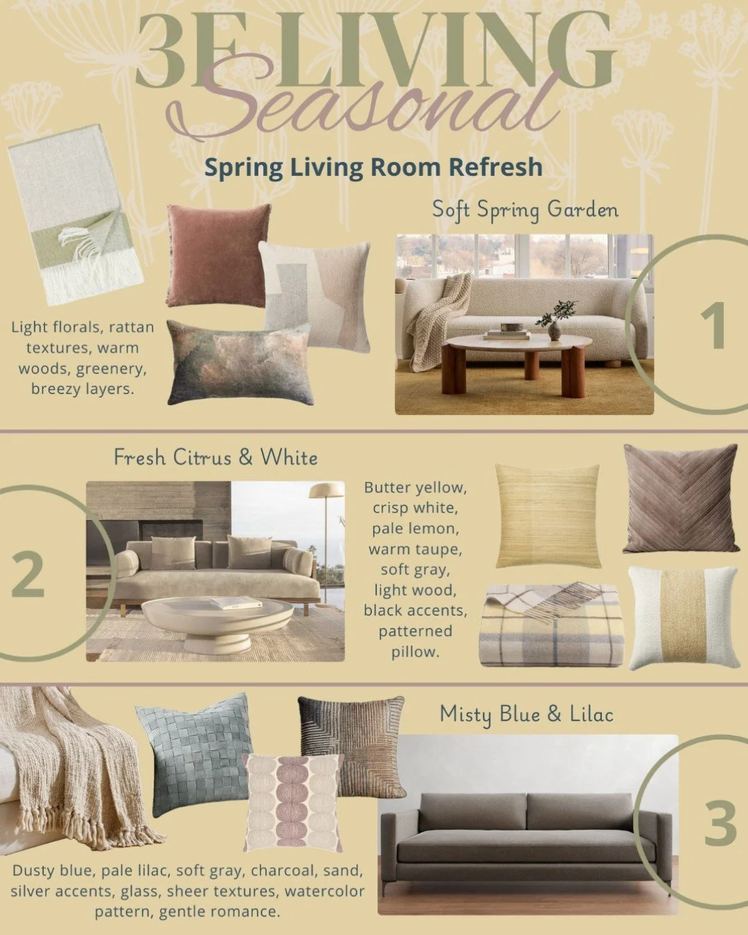 As the seasons shift, spring is the perfect opportunity to refresh your living room with lighter colors, softer textures, and a renewed sense of energy.

You don&rsquo;t need a full redesign to make a meaningful impact&mdash;small, intentional update
