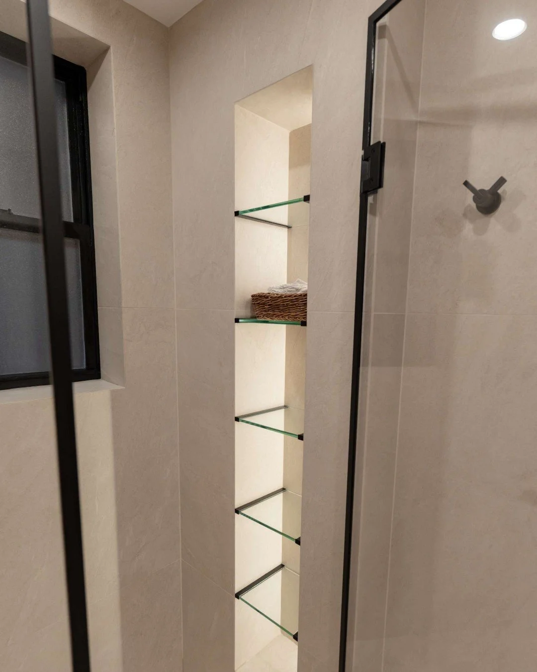 In bathroom design, storage isn&rsquo;t optional &mdash; it&rsquo;s essential to creating a space that actually functions day to day.

But not every wall gives you what you need. In this project, the existing conditions didn&rsquo;t allow for a tradi