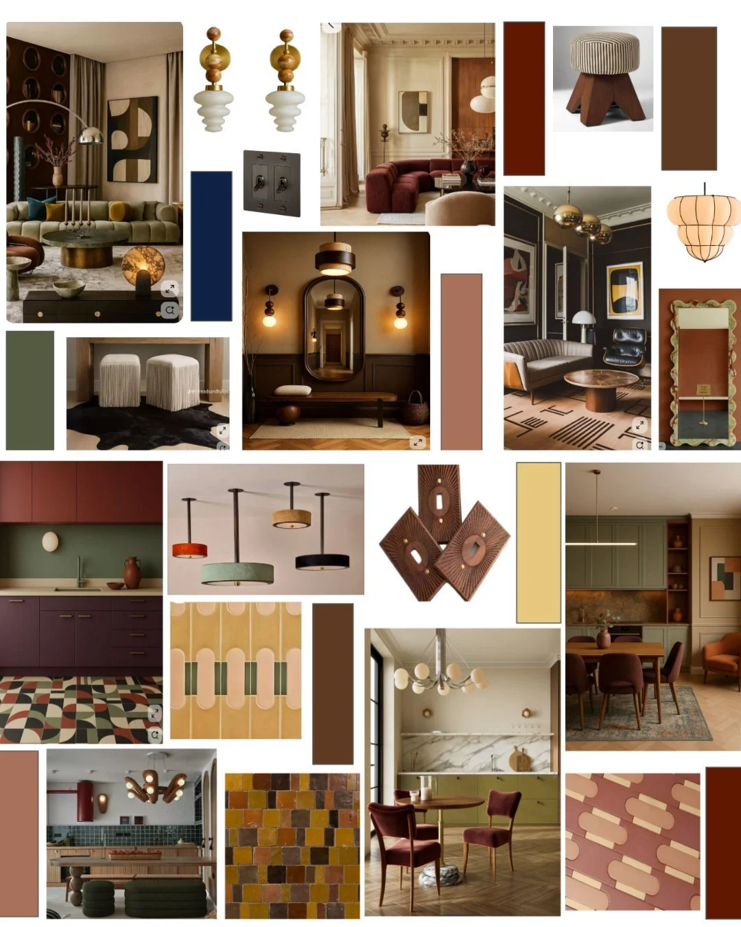 Brooklyn Townhouse VIBES ✨

Rich oxbloods, earthy olives, warm browns, creamy neutrals &mdash; this palette is all about creating a home that feels layered, cozy, and a little dramatic in the best way.

We&rsquo;re mixing sculptural shapes, curved si
