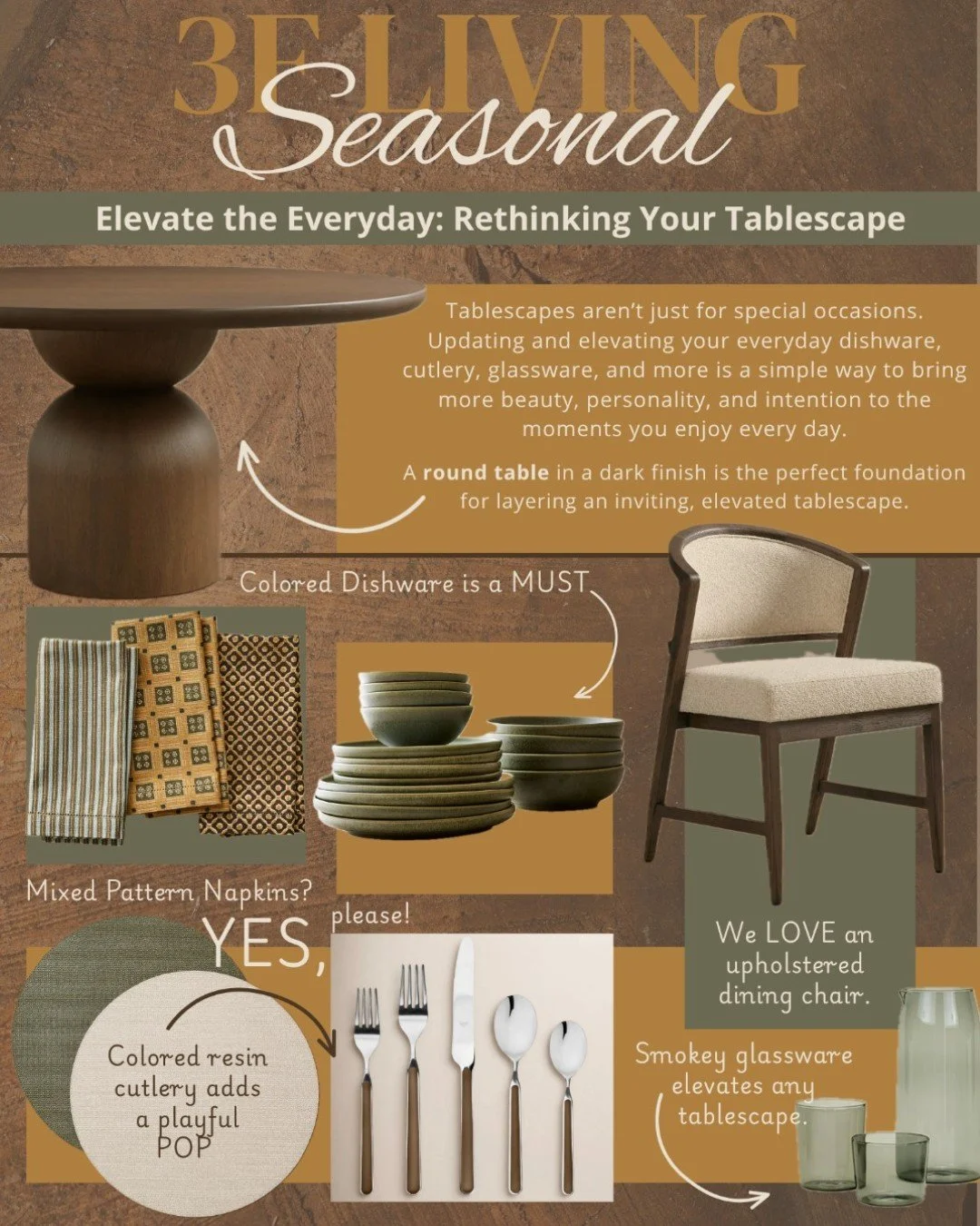 Why save the good cutlery and cloth napkins for special occasions? 🍽️ 

Every meal shared with family and friends is worth making feel a little special. Elevating your everyday tablescape doesn&rsquo;t have to mean a full table makeover &mdash; some