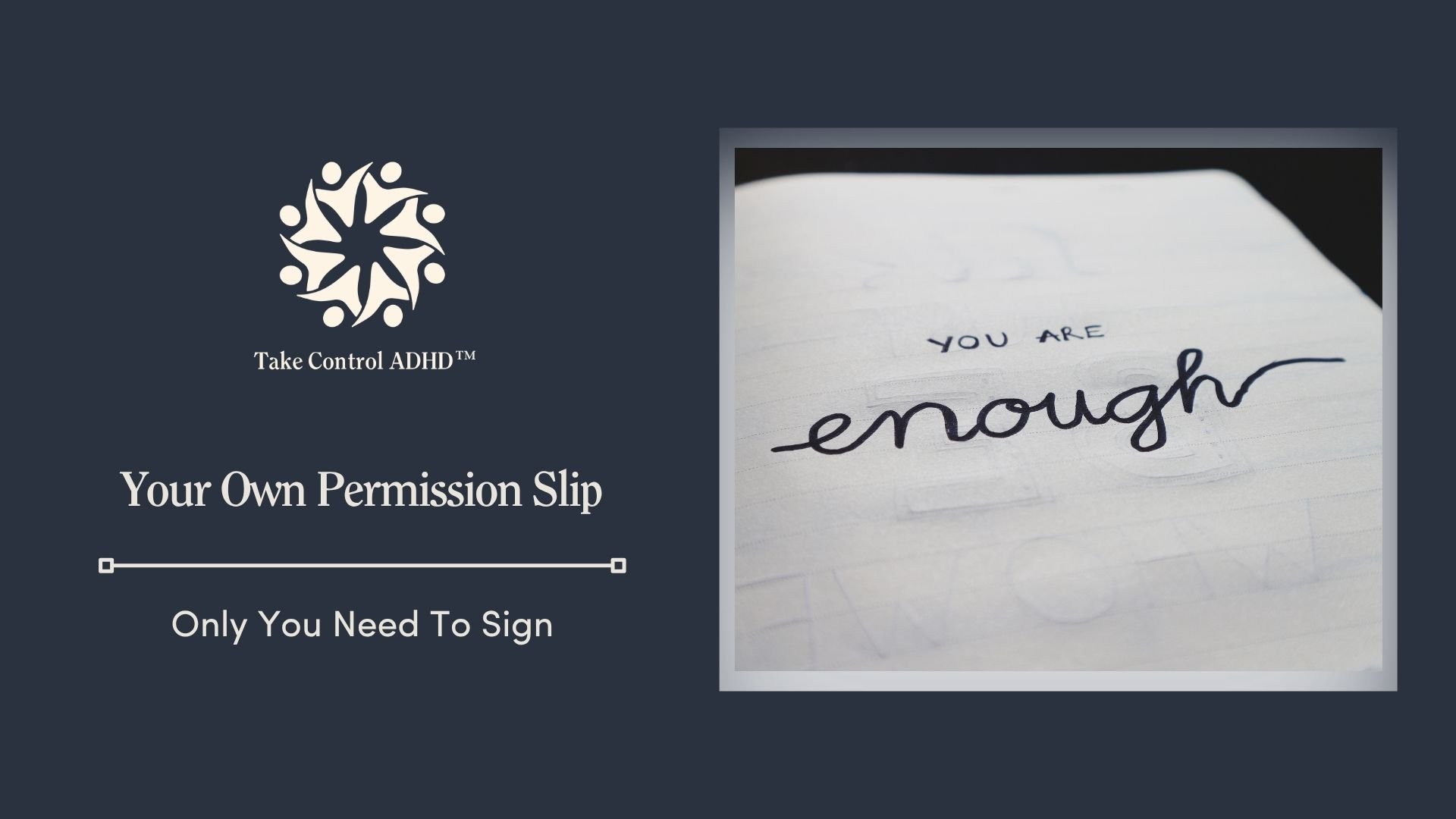 You Don't Need Anyone's Signature But Your Own