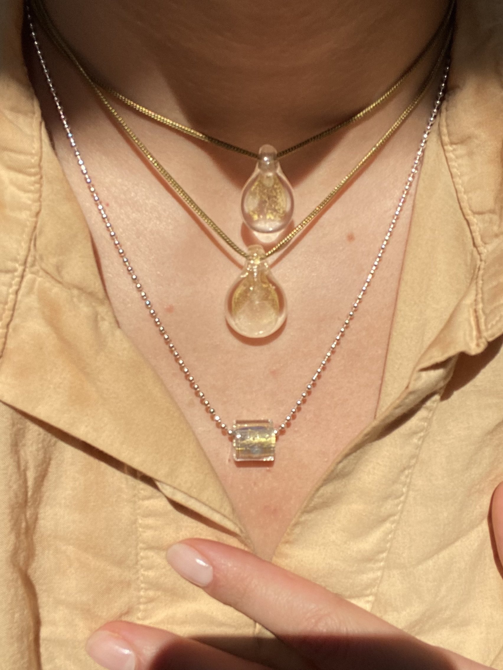 Golden Crushed Opal Aura