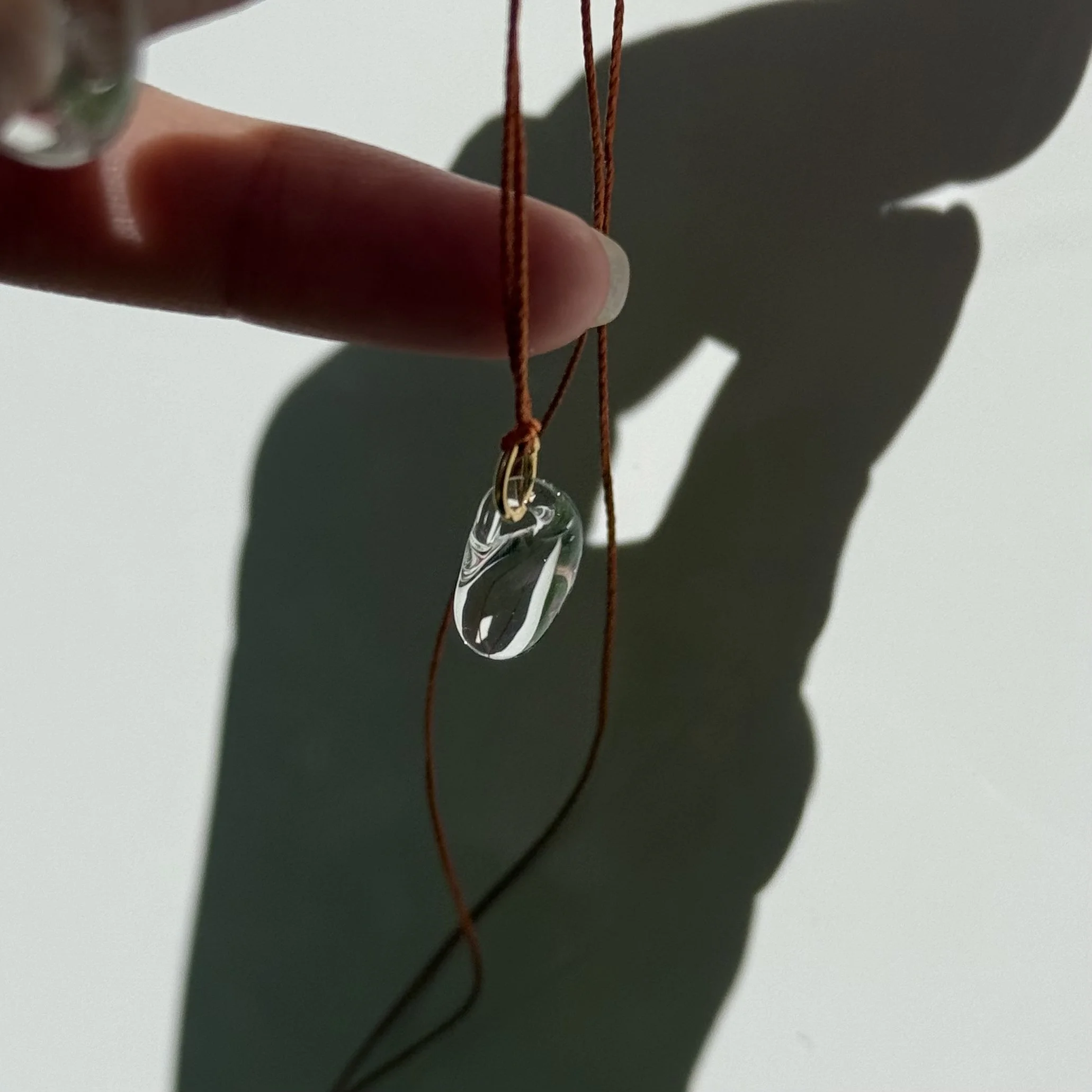 Drip charm necklace