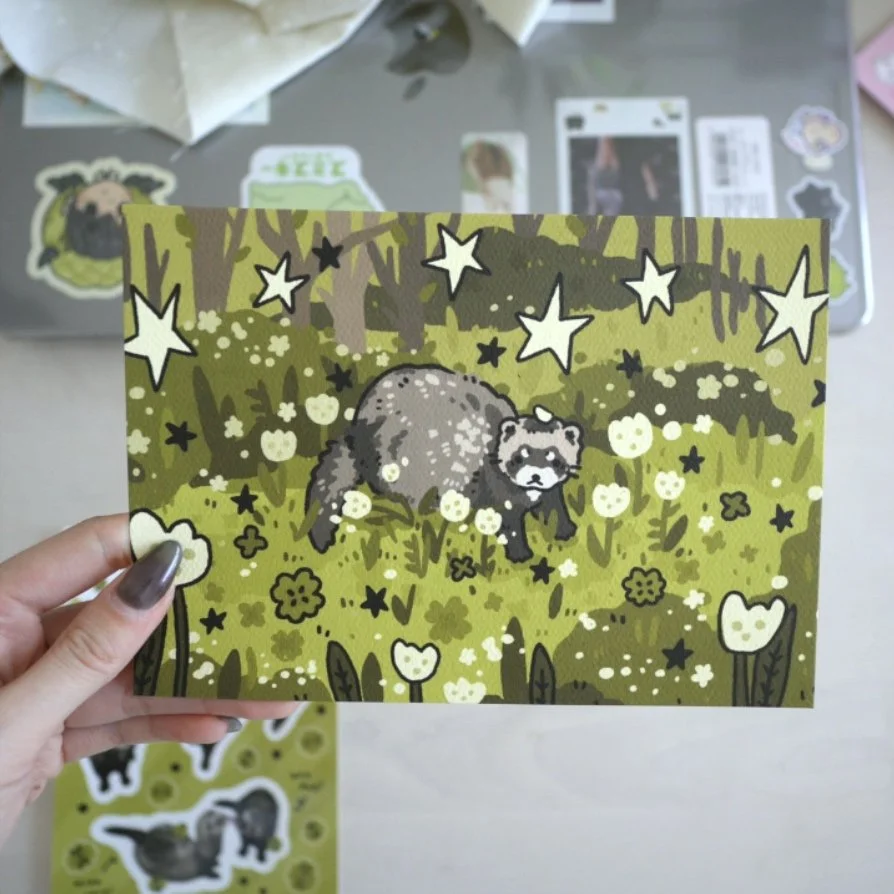 Hotdog Magic Sparkle Garden Print!