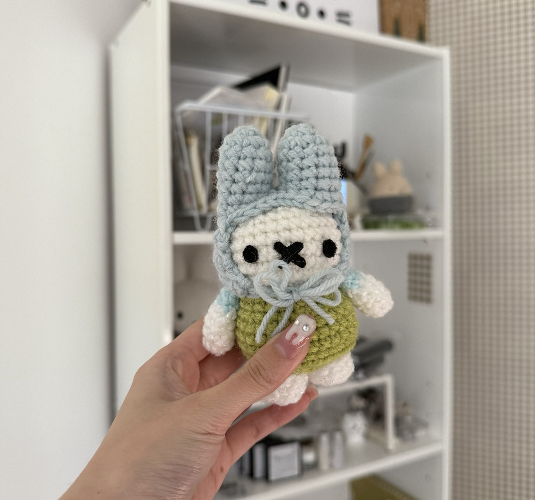 Hand Crocheted Pink Miffy Plush