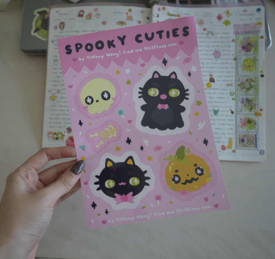 Spooky Cuties Sticker Sheet!