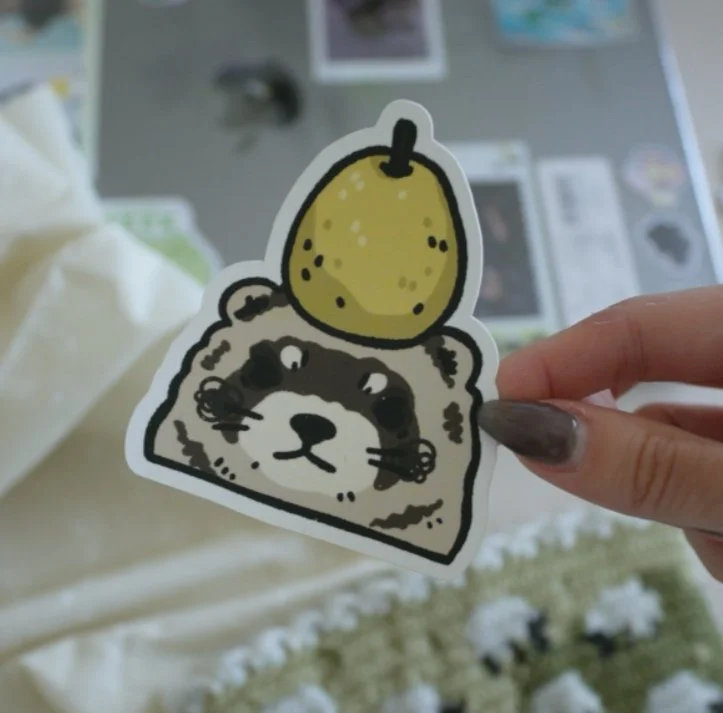 Hotdog PEAR Matte Sticker