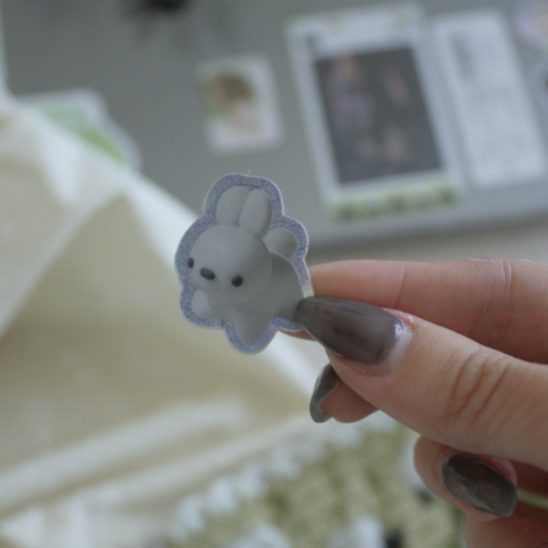 Mini Light Bunny Sparkle Sticker!