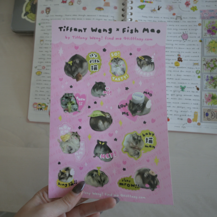 Fish Mao Sticker Sheet!
