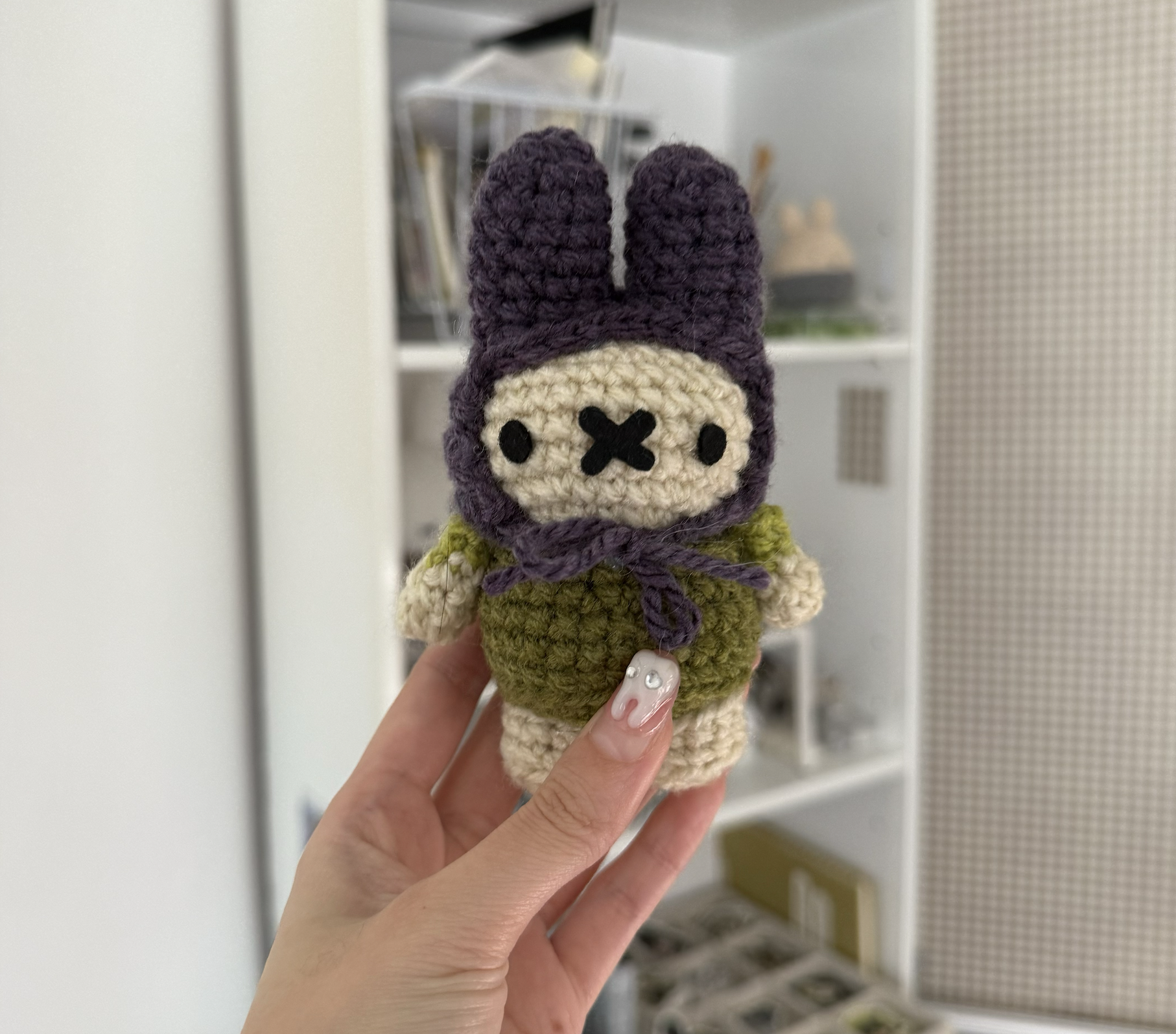 Hand Crocheted Pink Miffy Plush