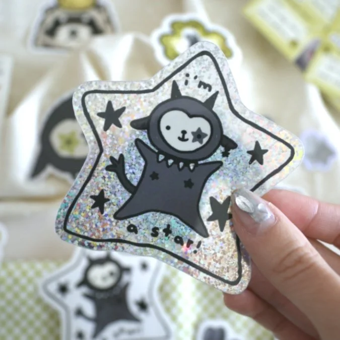 I'm A STAR Lamby SPARKLE Sticker