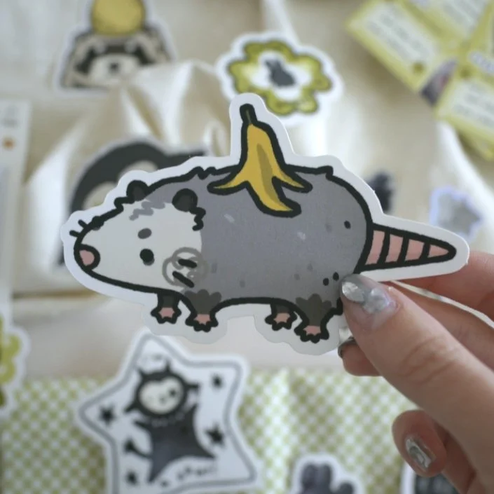 Stinky Vermin Opossum Sticker!