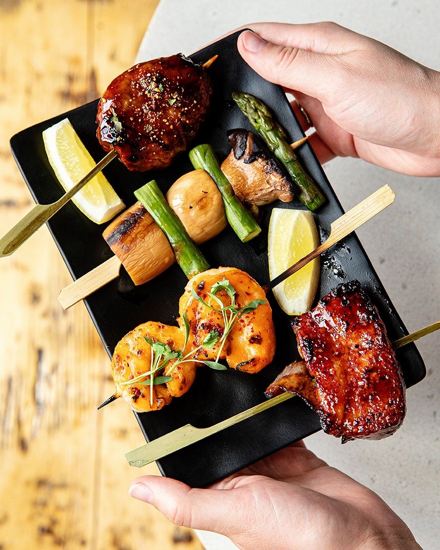 🥢The best flavors are shared with friends! From grilled skewers to hand rolls &amp;dumplings, our menu is crafted for a shared experience!