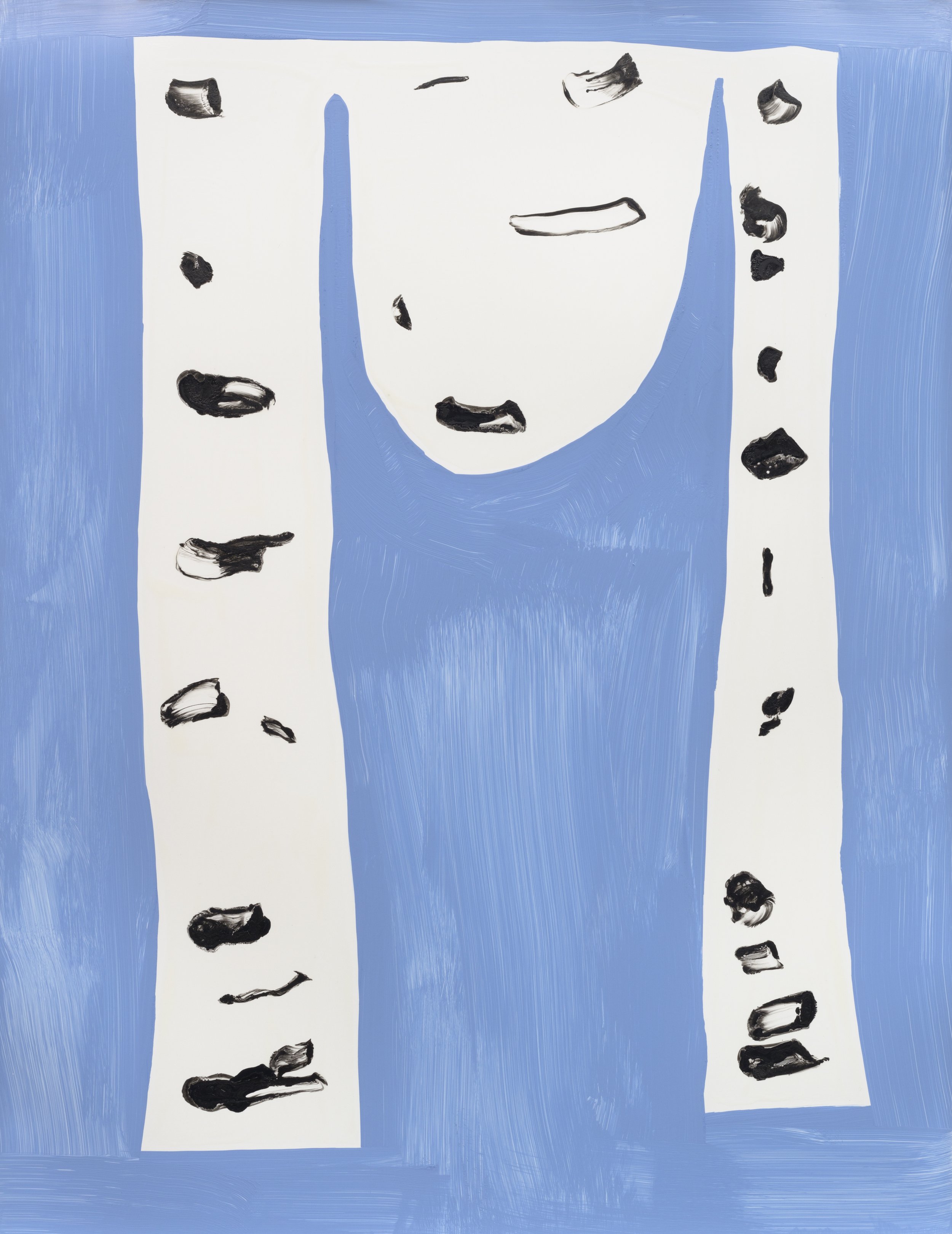 "Untitled", ink and acrylic paint on synthetic paper, 20"X26", 2019, Photo: Lance Brewer