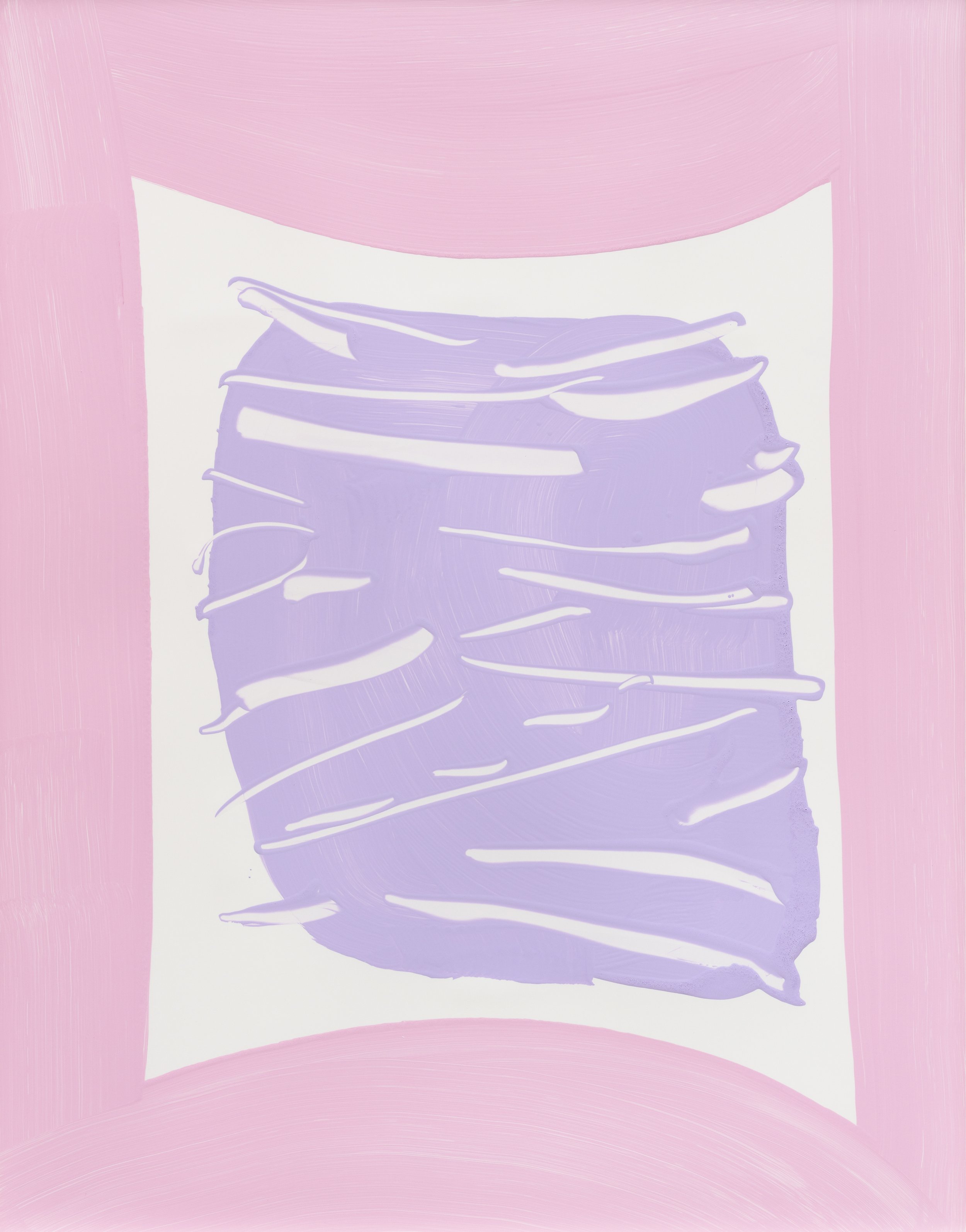 "Untitled", acrylic paint on synthetic paper, 20"X26", 2020, Photo: Lance Brewer